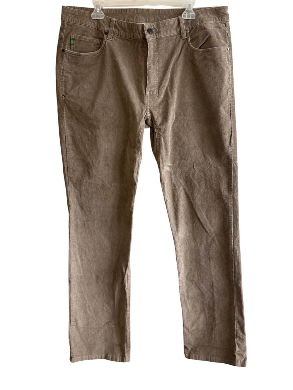 Stio Men’s 38 Long Beige Corduroy Straight Leg Jeans Outdoor Neutral Western